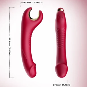 ARMONY - PRINCE DILDO VIBRATOR  ROTATOR RED