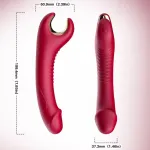 ARMONY - PRINCE DILDO VIBRATOR  ROTATOR RED