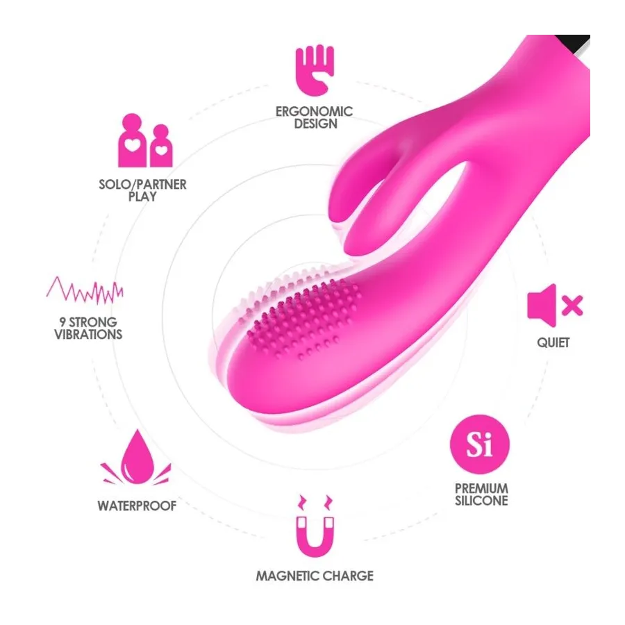 ARMONY - VIBRATORE CONIGLIO FUCSIA