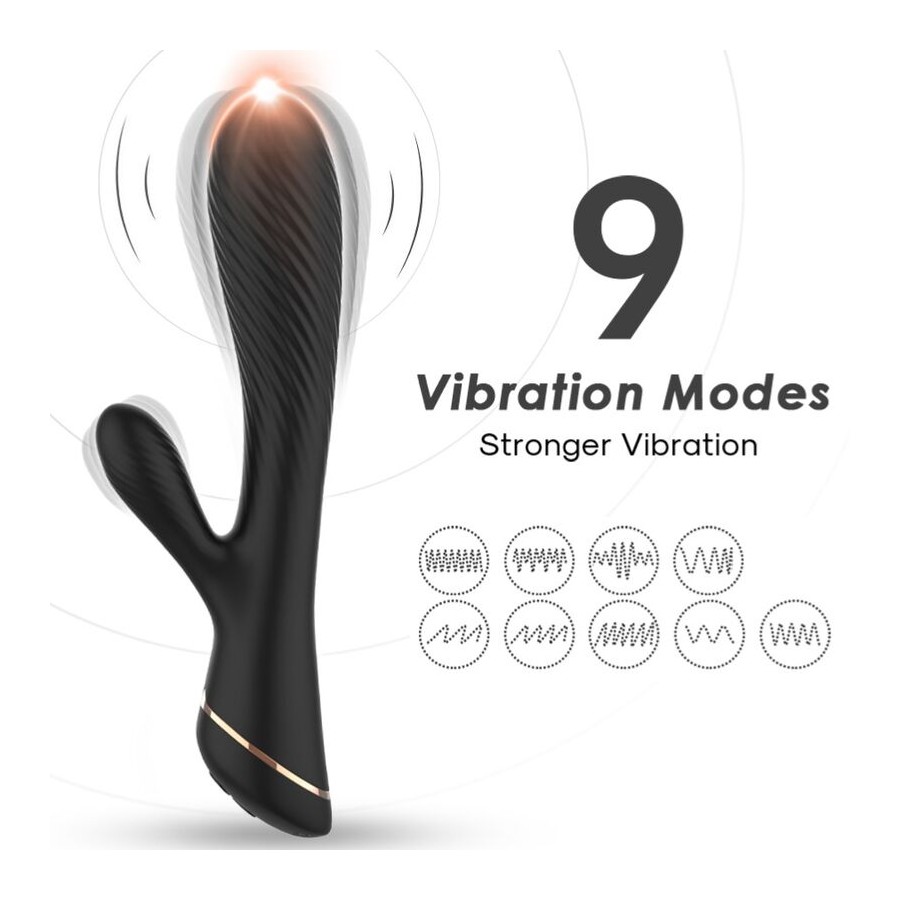 ARMONY - VIBRATORE RABBIT IN SILICONE NERO