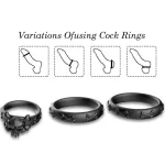 ARMONY - КОЛЬЦА CALAVERA СИЛИКОНОВЫЕ ЧЕРНЫЕ