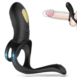 ARMONY - JOY JUMPER RING VIBRATOR FOR COUPLES  ANAL PLUG REMOTE CONTROL BLACK