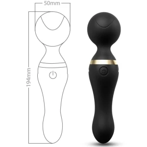 ARMONY - FREEZA MASSAGER  VIBRATOR SUPER FLEXIBLE HEAD BLACK