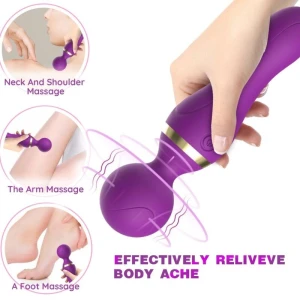 ARMONY - FREEZA MASSAGER  VIBRATOR SUPER FLEXIBLE HEAD BLACK