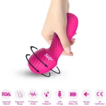 ARMONY - MASSAGGIATORE DAZZLE E VIBRATORE PICCOLO FUCSIA