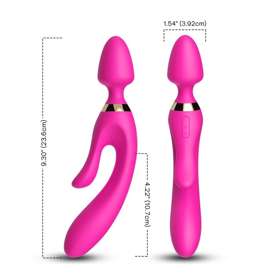 ARMONY - MASSAGGIATORE E VIBRATORE RABBIT FUCSIA