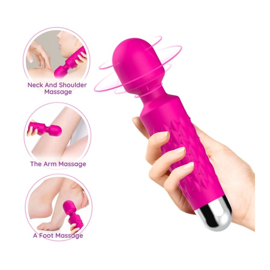 ARMONY - MASSAGGIATORE E VIBRATORE POSTINO TESTA SUPER FLESSIBILE FUCSIA