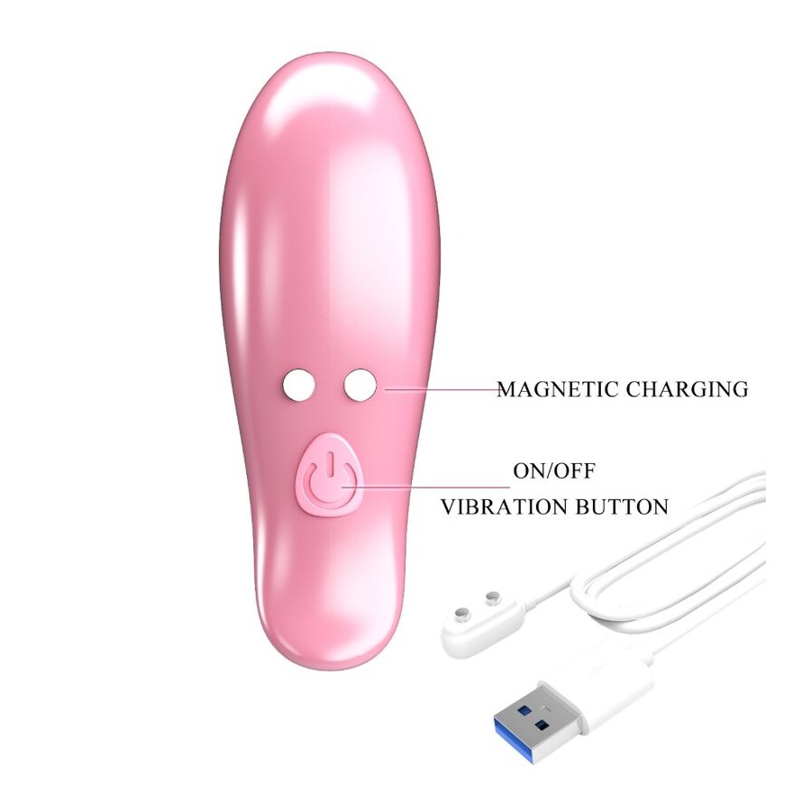 PRETTY LOVE - LEAF VIBRATING NIPPLE CLAMPS PINK