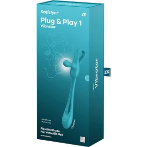 SATISFYER — ГИБКИЙ МУЛЬТИВИБРАТОР PLUG  PLAY 1