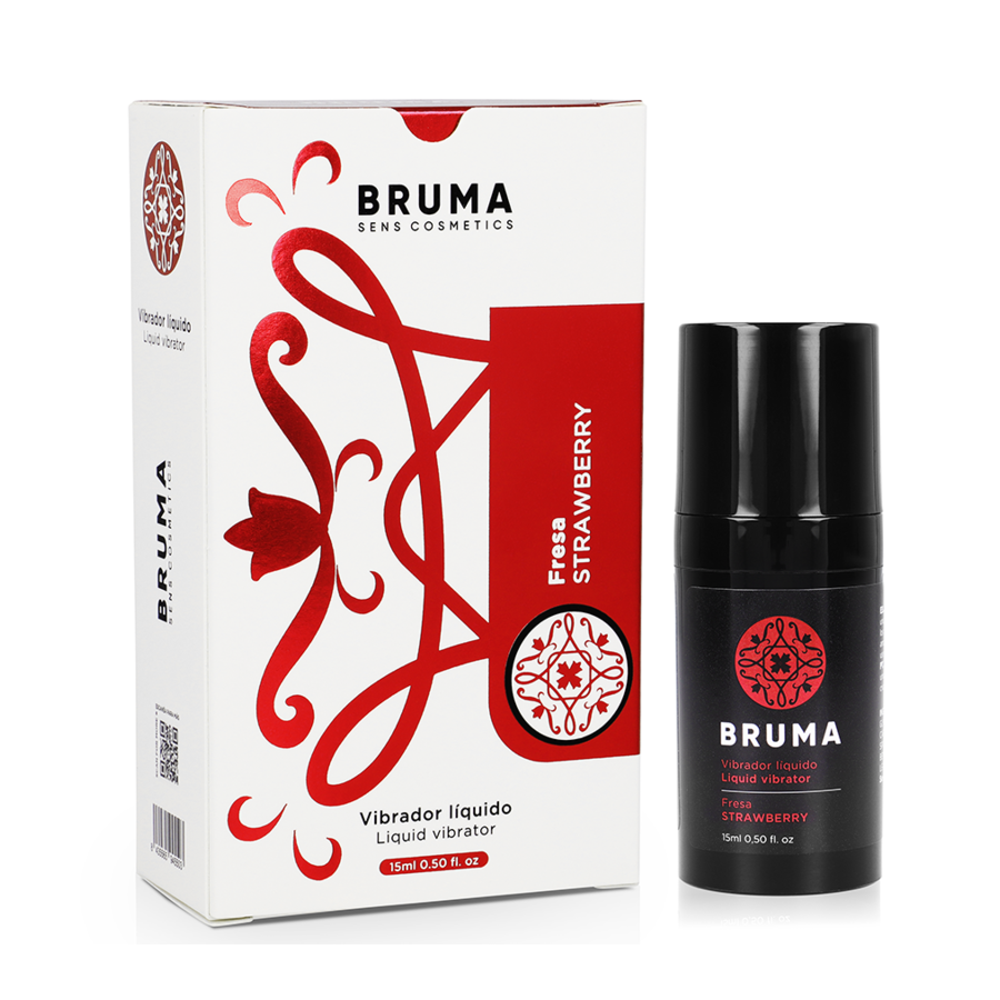 BRUMA - ЖИДКИЙ ВИБРАТОР УЛЬТРА-СКОЛЬЗЯЩАЯ КЛУБНИКА 15 МЛ