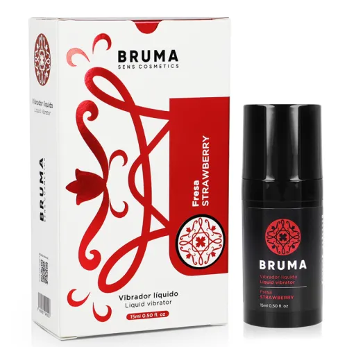 BRUMA - ЖИДКИЙ ВИБРАТОР УЛЬТРА-СКОЛЬЗЯЩАЯ КЛУБНИКА 15 МЛ