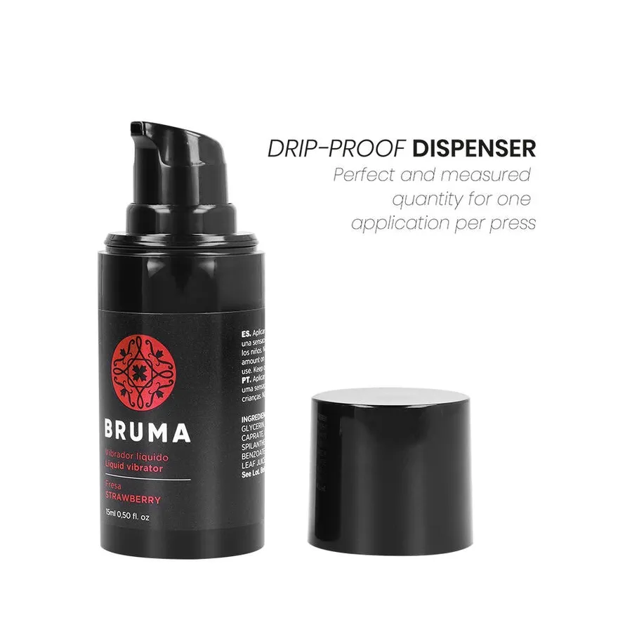 BRUMA - VIBRATORE LIQUIDO ULTRA SCORREVOLE FRAGOLA 15 ML