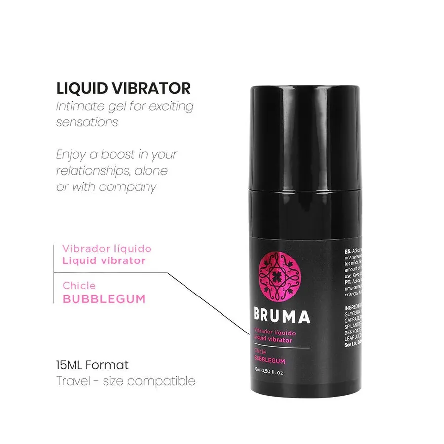 BRUMA - VIBRATORE LIQUIDO BUBBLEGUM ULTRA SCORREVOLE 15 ML