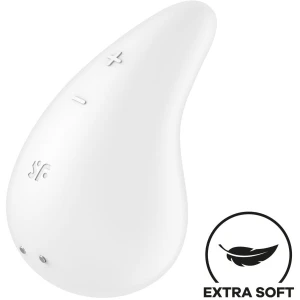 SATISFYER - VIBRATEUR DEW DROP LAY-ON BLEU
