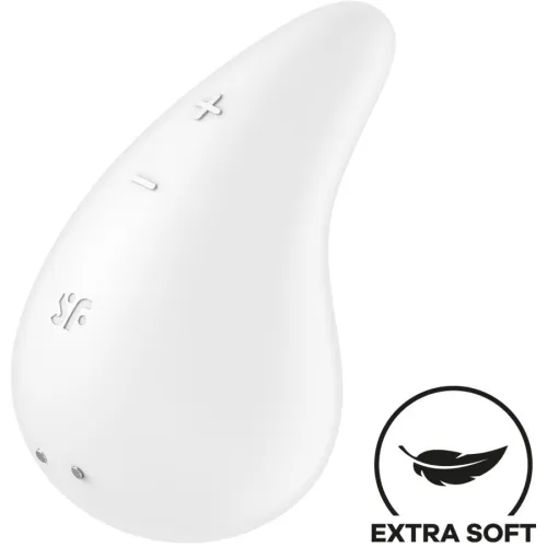SATISFYER - VIBRATEUR DEW DROP LAY-ON BLEU