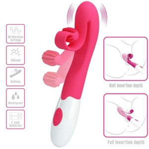 ROMANCE - VIBRATORE E STIMOLATORE 30 VELOCITÃ ROSA