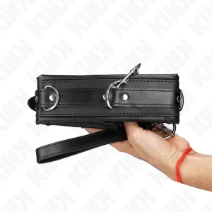 KINK - ТЯЖЕЛОЕ ОЖЕРЕЛЬЕ С ПОЯСОМ 65 СМ, МОДЕЛЬ 4, РЕГУЛИРУЕМАЯ 36,5-50 СМ