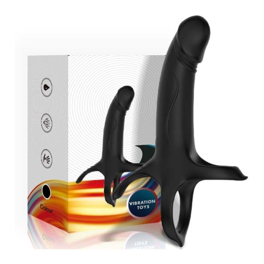 ARMONY - DILDO CON ANELLO E VIBRATORE NERO
