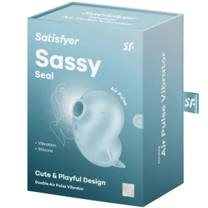 SATISFYER - СТИМУЛЯТОР И ВИБРАТОР SASSY SEAL СИНИЙ