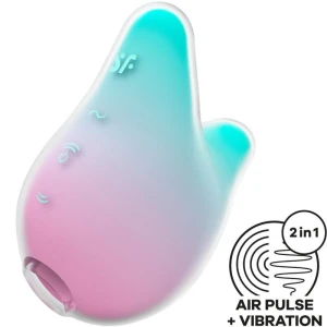 SATISFYER - СТИМУЛЯТОР И ВИБРАТОР MERMAID VIBES МЯТНЫЙ И РОЗОВЫЙ
