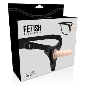 FETISH SUBMISSIVE HARNESS - SILICONE REALISTICO CARNE 12,5 CM