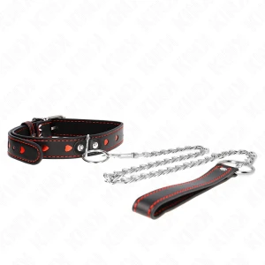 KINK - ОЖЕРЕЛЬЕ С РЕМЕШКОМ 65 СМ СЕРДЦЕ 52,5 Х 2,5 СМ