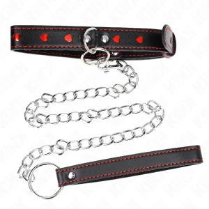 KINK - ОЖЕРЕЛЬЕ С РЕМЕШКОМ 65 СМ СЕРДЦЕ 52,5 Х 2,5 СМ