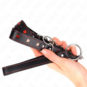 KINK - ОЖЕРЕЛЬЕ С РЕМЕШКОМ 65 СМ СЕРДЦЕ 52,5 Х 2,5 СМ