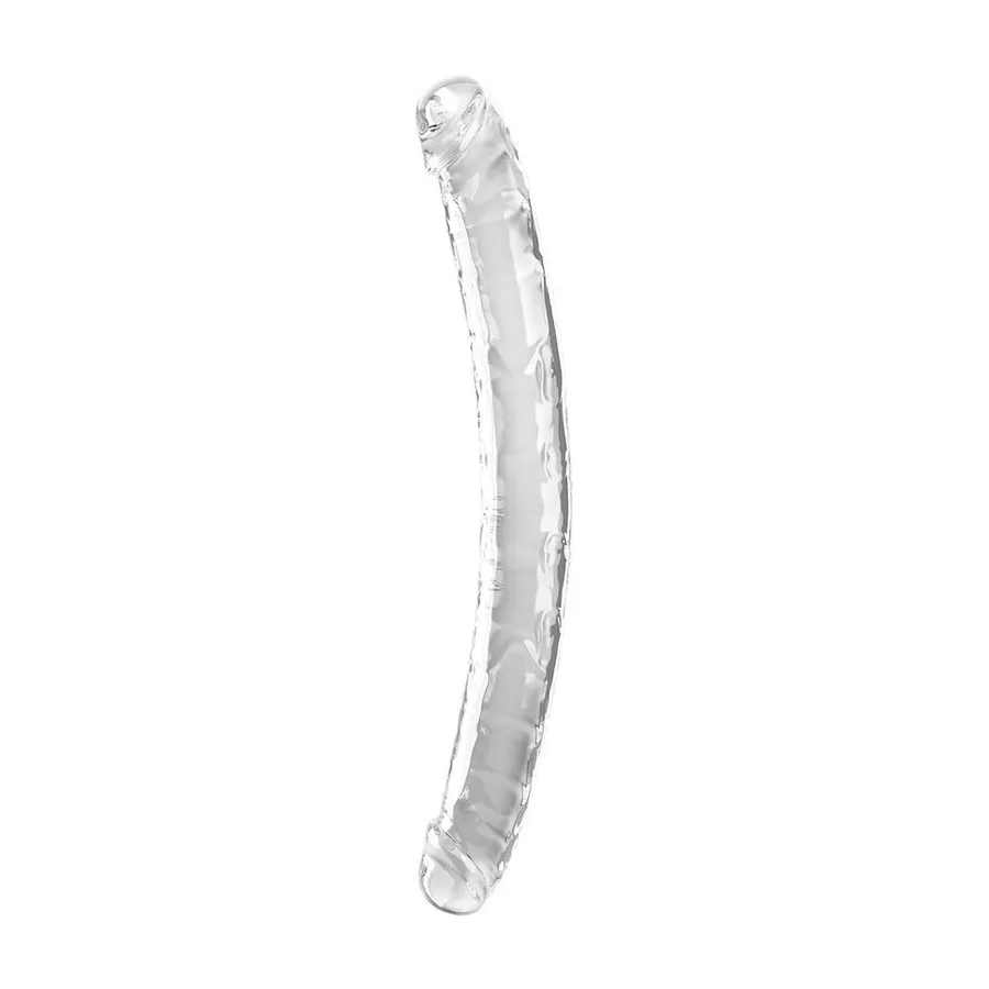 KING COCK - DOUBLE TROUBLE DOPPIO TROUBLE 46 CM TRASPARENTE