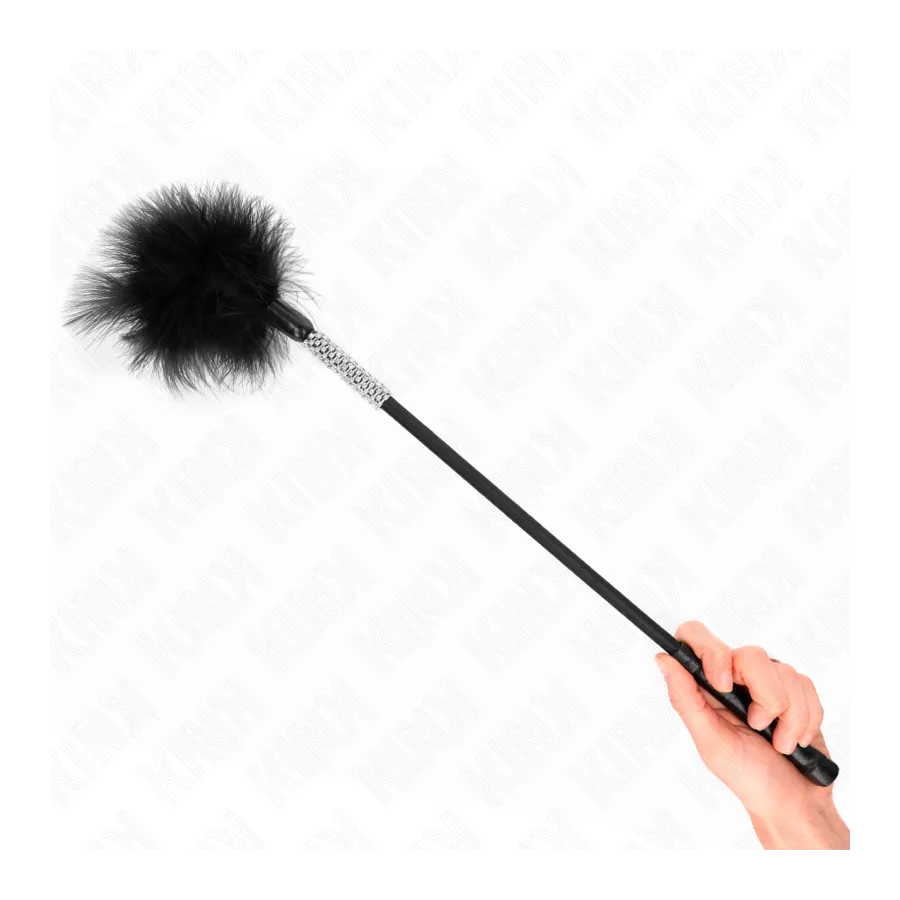 KINK - PIUME TICKLE CON MANICO STRASS 50 CM