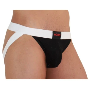 BURN - 004 JOCK SHINY ЧЕРНЫЙ/БЕЛЫЙ