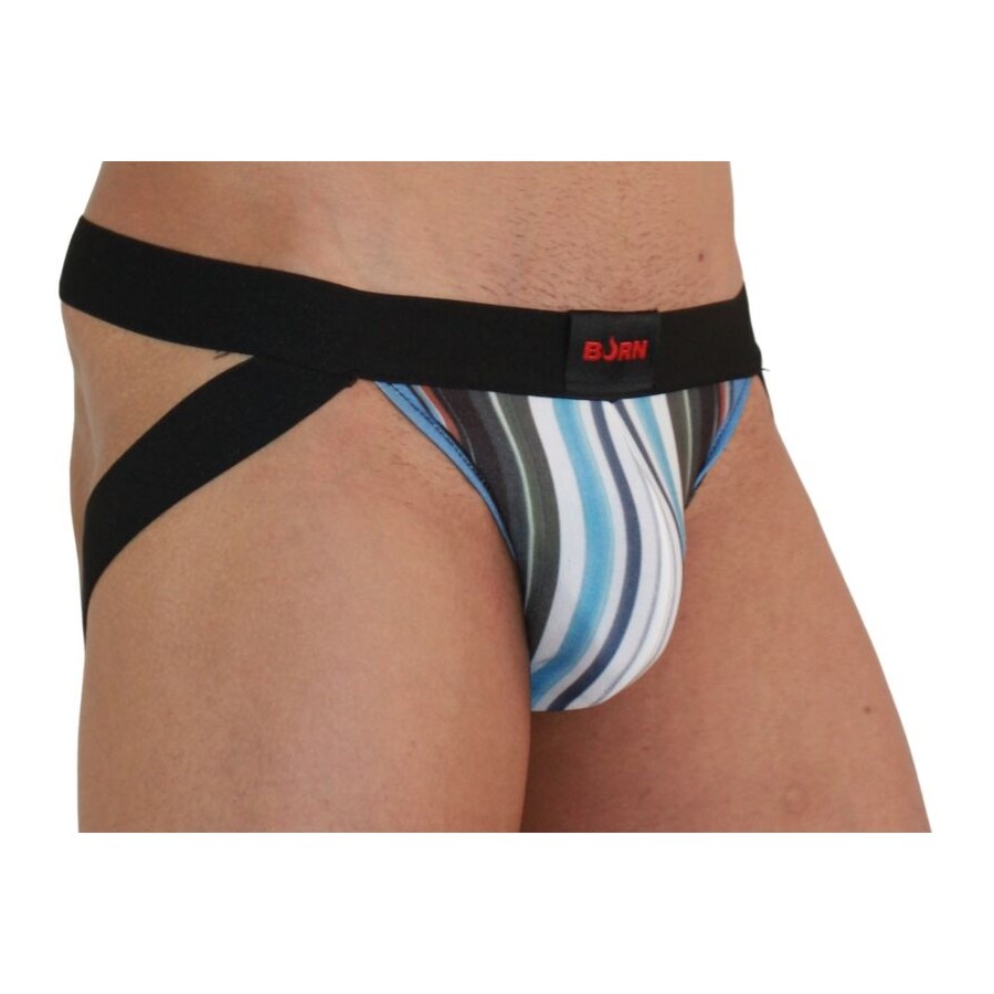 BURN - 009 JOCK MULTICOLORE / NOIR XL