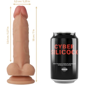 CYBER SILICOCK СТРАПОН JUDE ЖИДКИЙ СИЛИКОН С 3 БЕСПЛАТНЫМИ КОЛЬЦАМИ