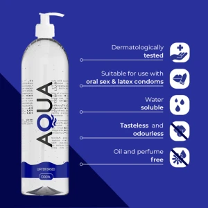 AQUA QUALITY - LUBRIFIANT Ã BASE D''EAU 1000 ML