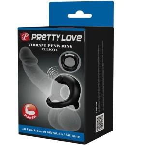 PRETTY LOVE - ЧЕРНОЕ ВИБРАТОРНОЕ КОЛЬЦО ELLIOTT