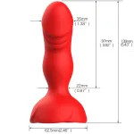 ARMONY - ВИБРАТОР EXTREME A BLOOM ROSE И ANAL ПРОБКА, ПУЛЬТ ДИСТАНЦИОННОГО УПРАВЛЕНИЯ, КРАСНЫЙ