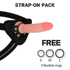 ROCKARMY - IMBRACATURA + DILDO IN SILICONE LIQUIDO PREMIUM AVENGER 19CM