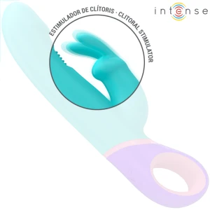 INTENSE - ВИБРАТОР MONICA RABBIT С ВРАЩАЮЩИМСЯ СТИМУЛЯТОРОМ ТОЧКИ G, СИНИЙ