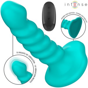 INTENSE - BUFFY VIBRATEUR TAILLE S DESIGN SPIRALE 10 VIBRATIONS TÃLÃCOMMANDE BLEUE