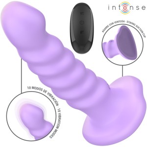 INTENSE - ВИБРАТОР BRENDA РАЗМЕР M СПИРАЛЬНЫЙ ДИЗАЙН 10 ВИБРАЦИЙ ФИОЛЕТОВЫЙ ПУЛЬТ ДИСТАНЦИОННОГО УПРАВЛЕНИЯ