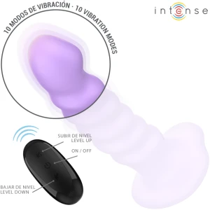 INTENSE - BRENDA VIBRATEUR TAILLE M DESIGN SPIRALE 10 VIBRATIONS VIOLET TÃLÃCOMMANDE