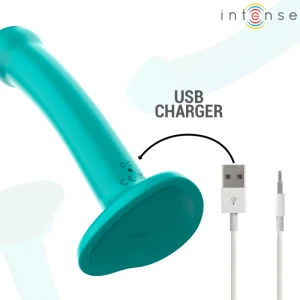 INTENSE - KATIE VIBRATEUR AVEC VENTOUSE 10 VIBRATIONS TÃLÃCOMMANDE BLEUE