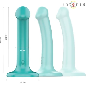 INTENSE - KATIE VIBRATEUR AVEC VENTOUSE 10 VIBRATIONS TÃLÃCOMMANDE BLEUE