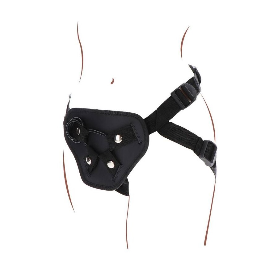 GET REAL - STRAP-ON DELUXE HARNESS BLACK