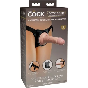 KING COCK ELITE - РЕГУЛИРУЕМАЯ ПОЯСНИЦА С ФАЛЛОИМИТАТОРОМ 15,2 СМ ДЛЯ НАЧИНАЮЩИХ