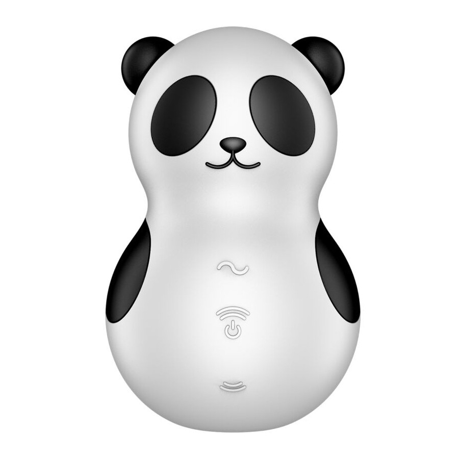 SATISFYER - POCKET PANDA STIMOLATORE E VIBRATORE IN BIANCO E NERO