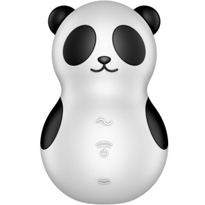 SATISFYER - КАРМАННЫЙ СТИМУЛЯТОР И ВИБРАТОР PANDA, ЧЕРНО-БЕЛЫЙ