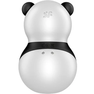 SATISFYER - КАРМАННЫЙ СТИМУЛЯТОР И ВИБРАТОР PANDA, ЧЕРНО-БЕЛЫЙ