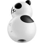 SATISFYER - КАРМАННЫЙ СТИМУЛЯТОР И ВИБРАТОР PANDA, ЧЕРНО-БЕЛЫЙ