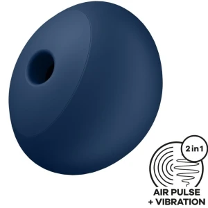 SATISFYER - СТИМУЛЯТОР AIR POWER 4 И ВИБРАТОР 12 ВИБРАЦИЙ СИНИЙ